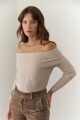 SWEATER BARDOT BEIGE