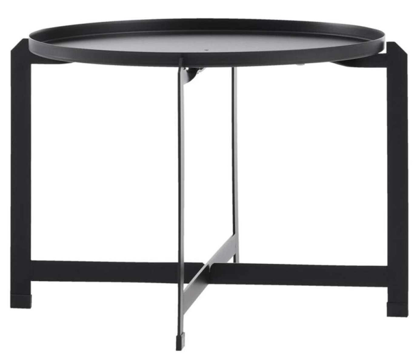 Mesa Auxiliar Borre Ø50Xa40 - Negro 