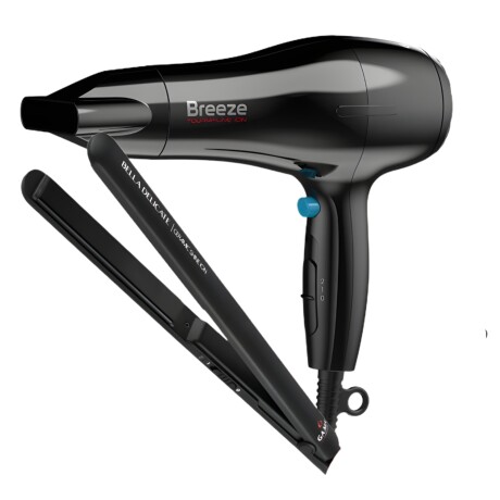 Set Gama Planchita Bella Ceramic Ion+ Secador Breeze Set Gama Planchita Bella Ceramic Ion+ Secador Breeze