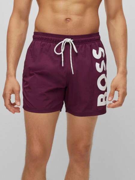 Hugo Boss -Short de baño, Octopus Bordó