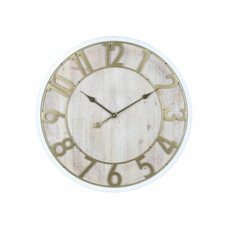 Reloj de Pared D 68x4,5 cm Blanco/Gold Reloj de Pared D 68x4,5 cm Blanco/Gold