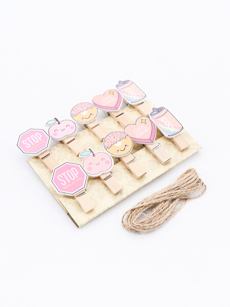 PALILLOS PINKY MADERA