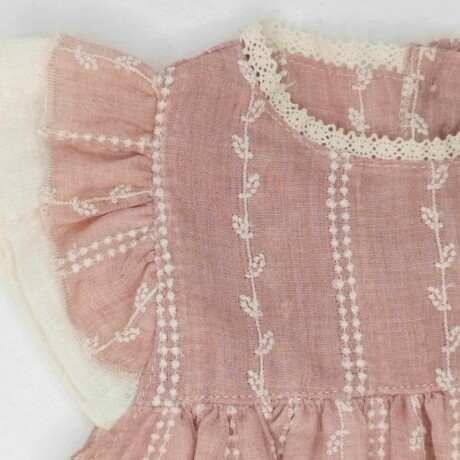 Vestido rosado bordado Vestido rosado bordado