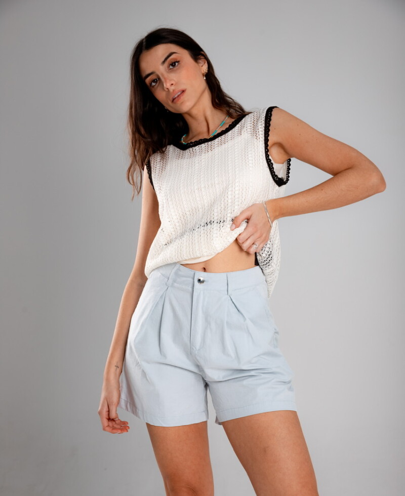 Short Dominique celeste
