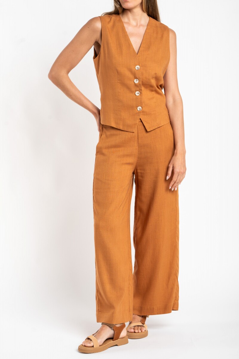 Pantalón Lino Cobre