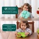 Plato Comida Bebe Infantil Silicona Libre Bpa Con Ventosa Color Celeste