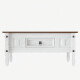 Mesa de centro ESTILO MEXICANO 1 cajón Color CERA BLANCO Mesa de centro ESTILO MEXICANO 1 cajón Color CERA BLANCO