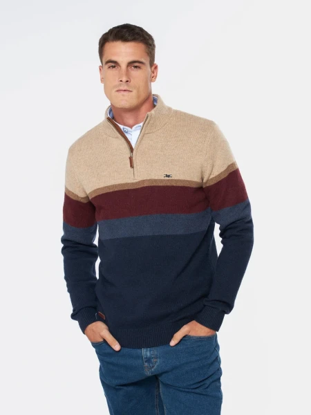 BUZO LEGACY 6594 AZU BORDO