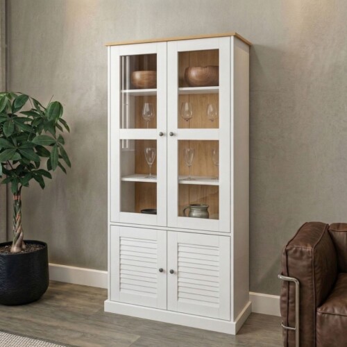 Cristalero - 4 Puertas - Línea Valenciana - Blanco Cristalero - 4 Puertas - Línea Valenciana - Blanco