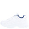 Championes Infantiles Push ARTI con forro en contraste Blanco - Azul Marino