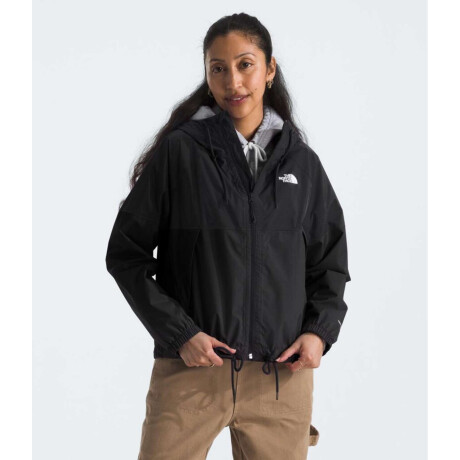 Campera impermeable antora hoodie mujer Tnf Black-npf