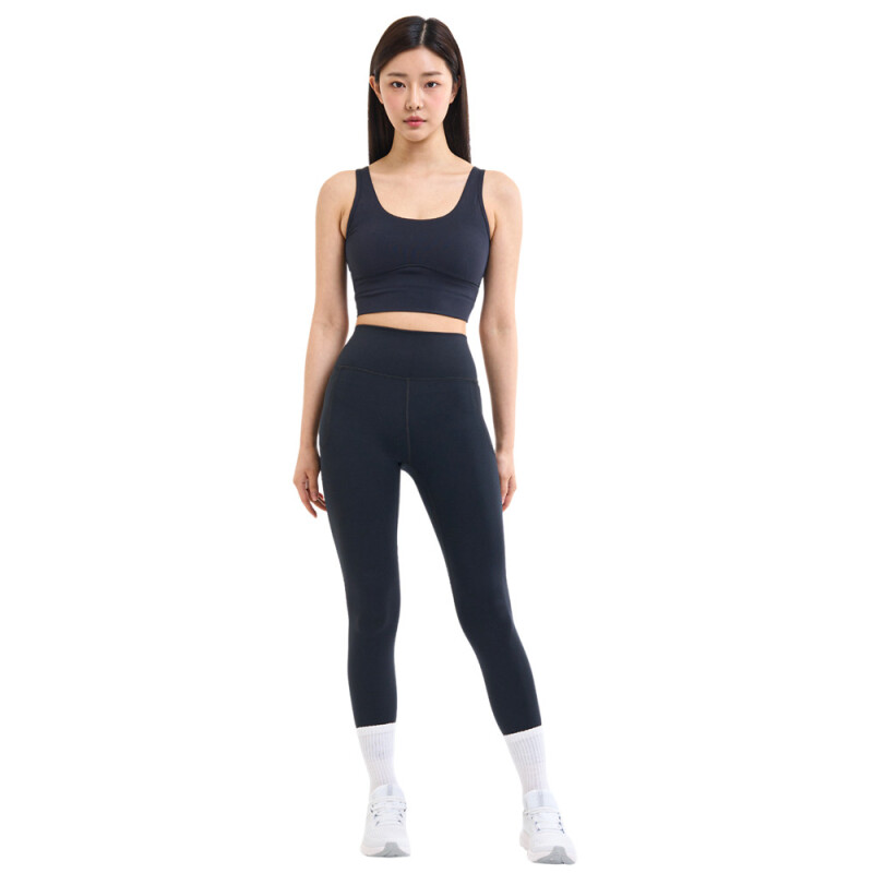 Meridian Fitted Crop Tank-BLK BLK-001