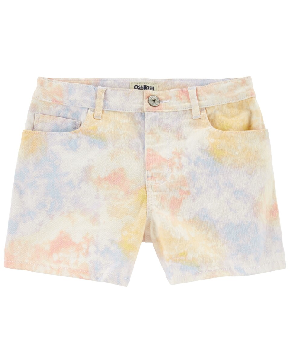 Short de algodón diseño nubes tie dye 