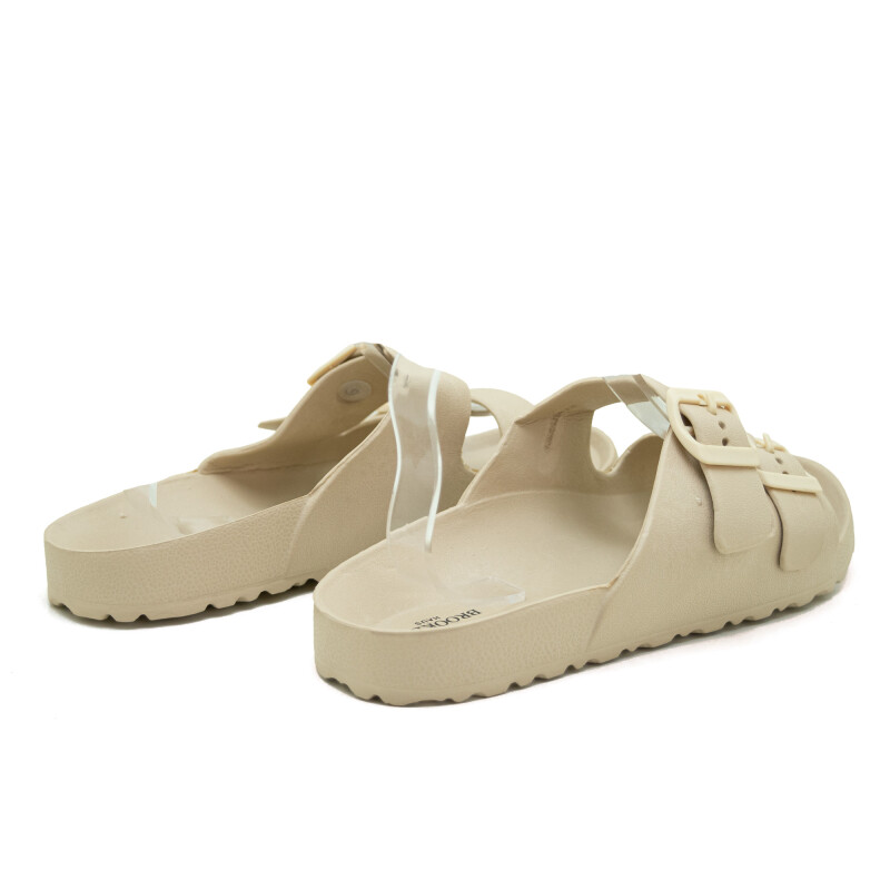 Sandalias The Brooklyn Haus Chinela 2 hebillas de Hombre - YF28M Beige