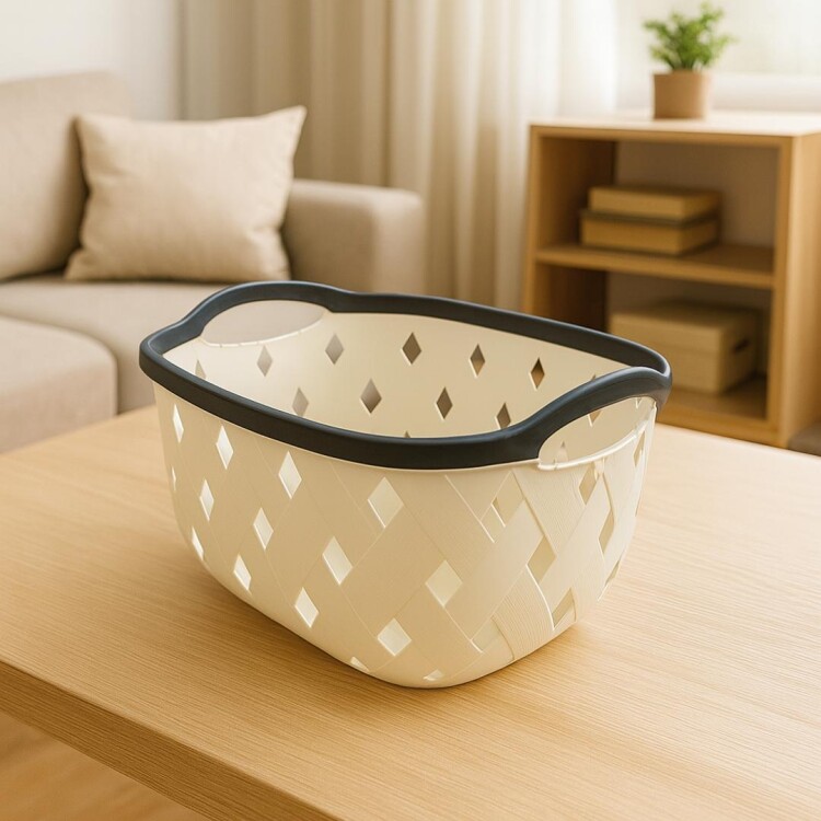 CESTO CANASTO ORGANIZADOR CALADO 38X29X19,5CM CESTO CANASTO ORGANIZADOR CALADO 38X29X19,5CM