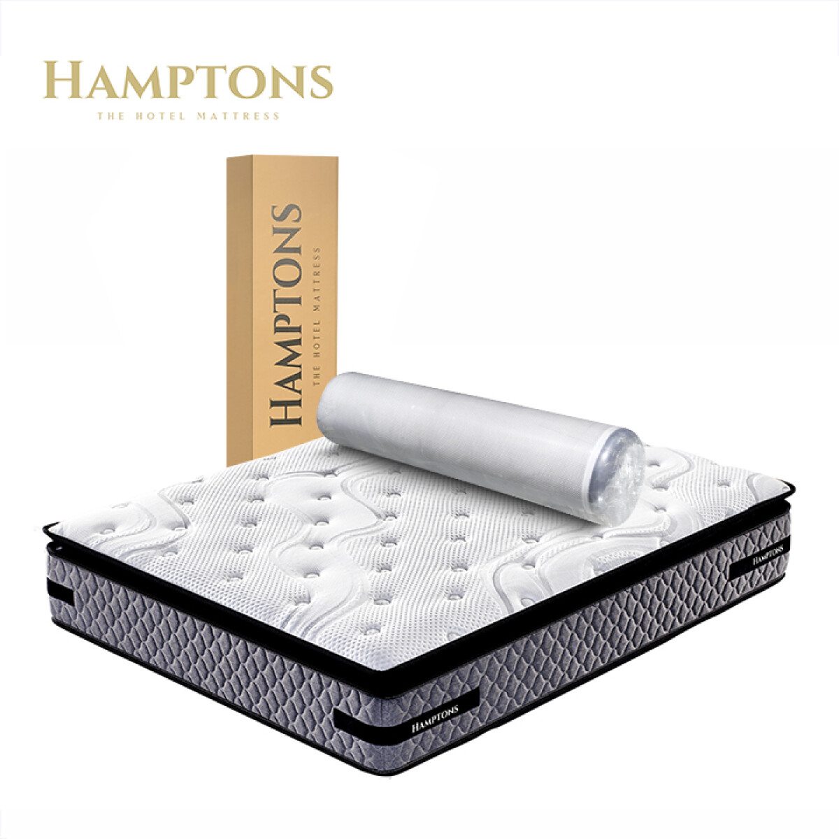 Colchon de resortes Queen Hamptons Platinum 