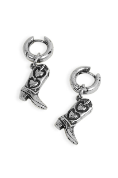 Twojeys Boots Earrings Plata Plata