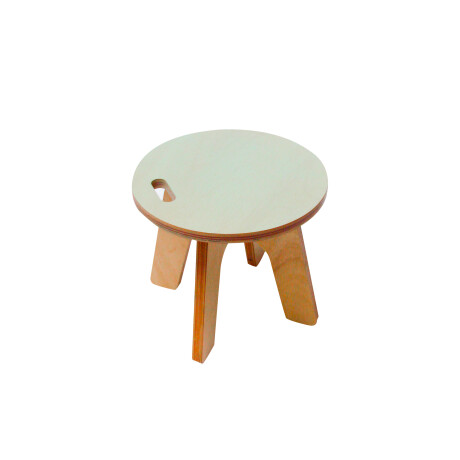 Banquito Pipa Mundo Chiquito Madera Blanco