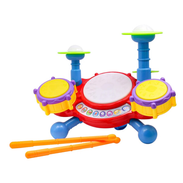 Batería Musical Con Luces Y Sonidos Infantil Jtjug969 BATERIA MUSICAL CON LUCES JTJUG969
