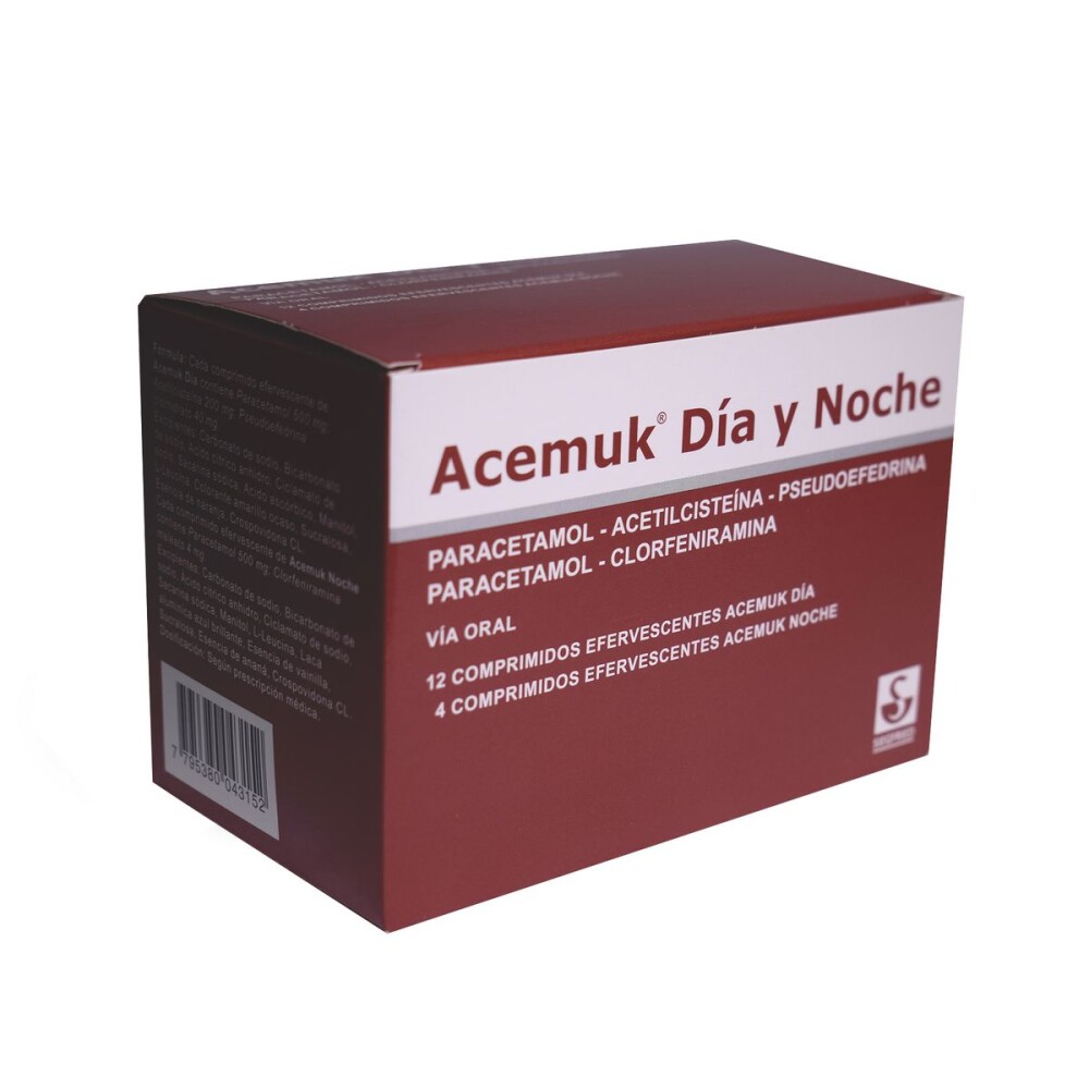ACEMUK DIA Y NOCHE CJ X 16 COMP. EFERV. única