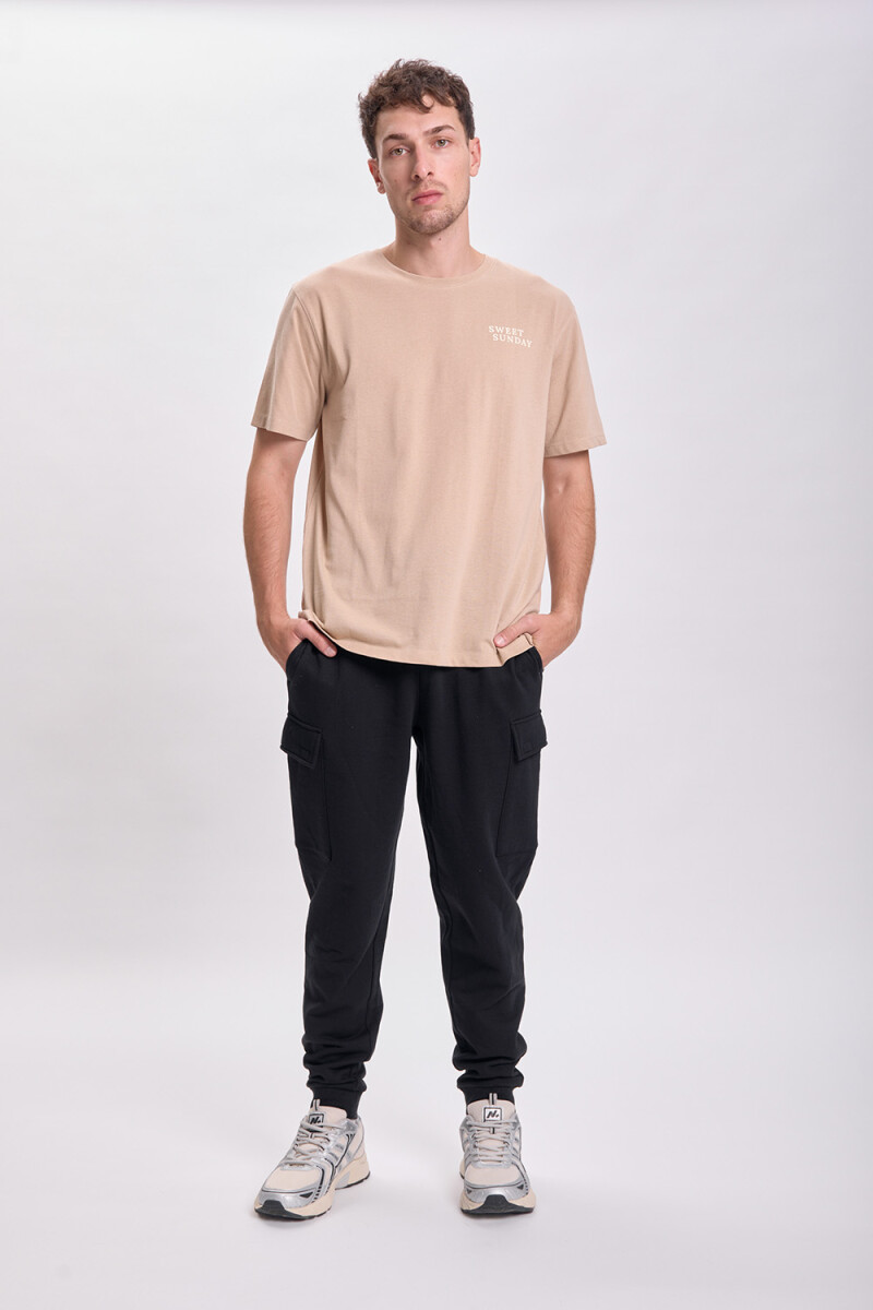 Pantalón deportivo cargo Negro