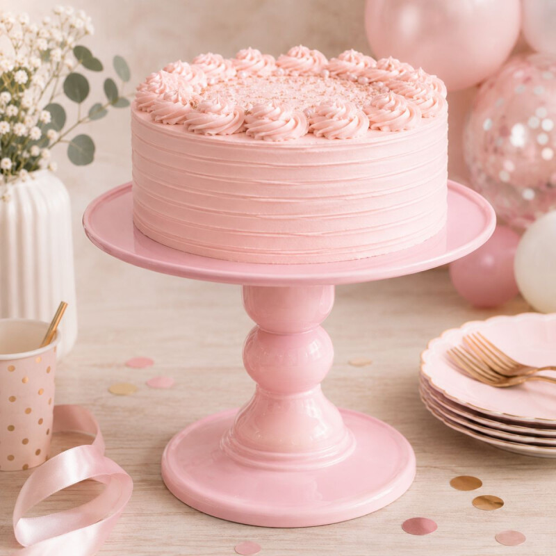 Soporte de Torta 27cm x18 cm Rosa