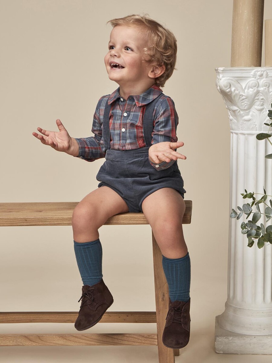 Pantalon Corto Bombacho Azul Pato