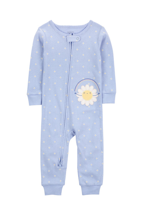 Pijama una pieza de algodón diseño margaritas Pijama una pieza de algodón diseño margaritas