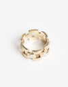 Anillos Medianos y Grandes Perla Anillo De Metal Y Perlas - Dorado