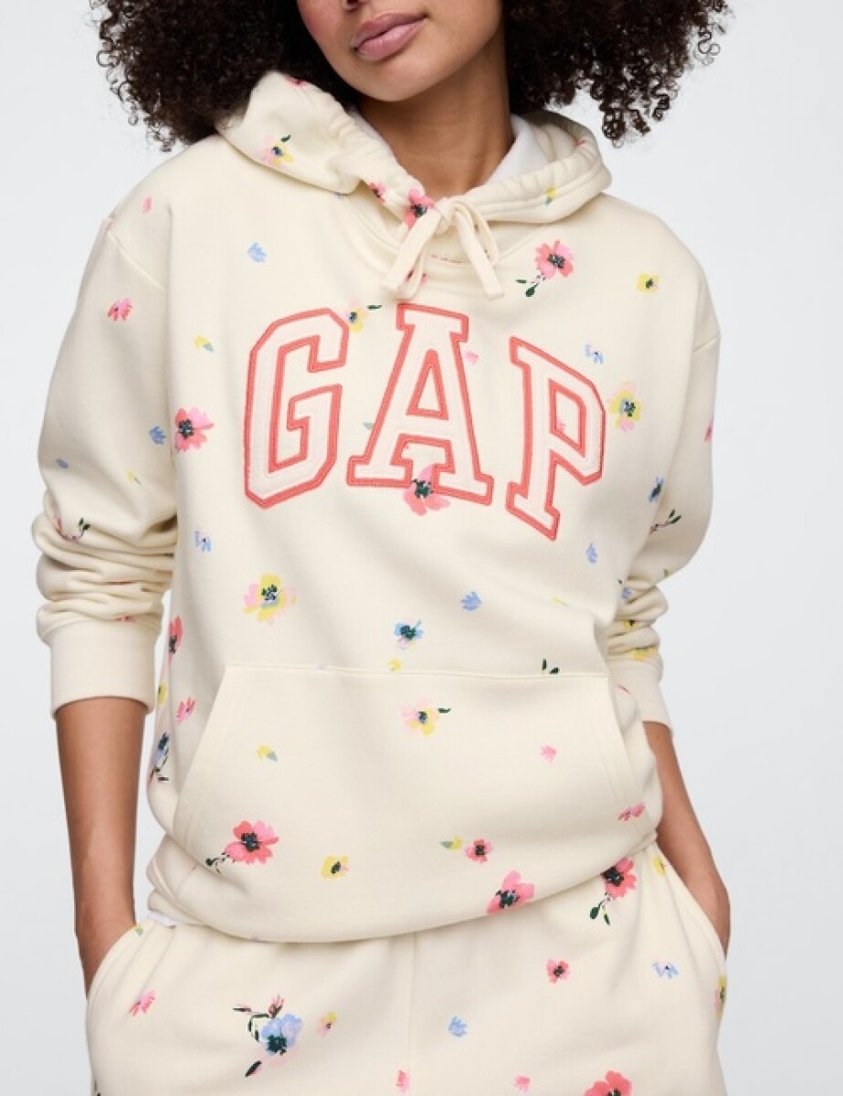 Canguro Logo Gap Mujer - White Ditsy Floral 
