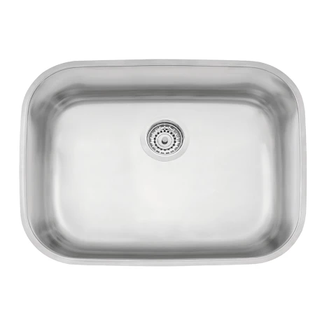 Pileta Acero Inox Simple 48X34X18Cm Con Valvula Canastilla Tramontina 000