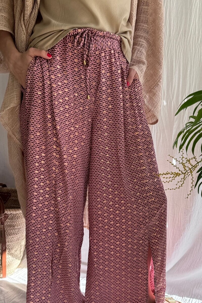 Pantalón Bruma Rosa con dorado