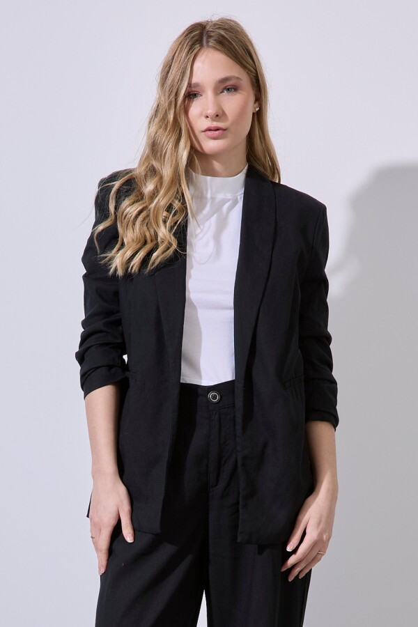 Blazer Lino NEGRO