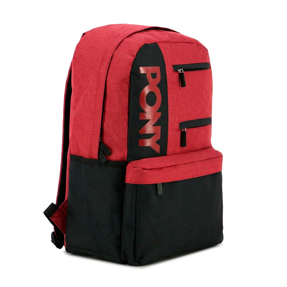 Pony mochila Queens - Negro/Rojo Negro-Rojo