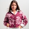 Saco Flower Slowly Burdeo