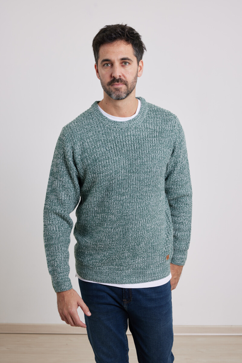 Sweater Punto Harry - Verde/blanco 