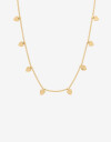 Collares Cortos Metal Collar De Corazón Acero - Dorado