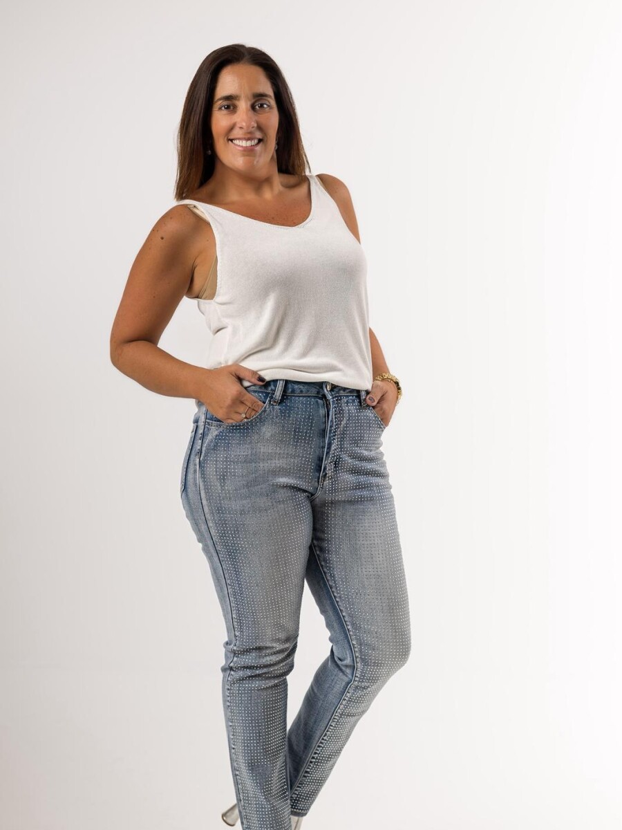 Jean super Lycra con brillo Made in Italy Jean super Lycra con brillo Made in Italy