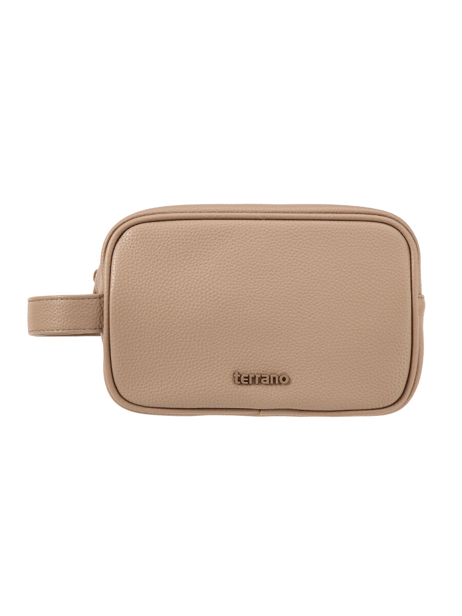 Necessaire Con Manija - Taupe 
