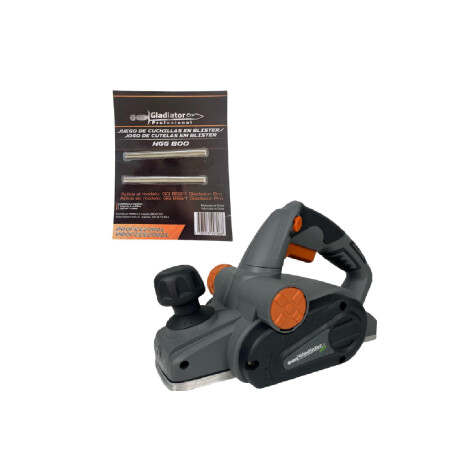 Combo Garlopa Gladiator GG882/2/220 + Cuchillas GG882-1R1001 Gris