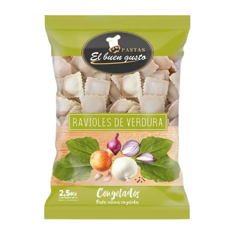 Ravioles de Verdura 2,5kg El Buen Gusto Ravioles de Verdura 2,5kg El Buen Gusto