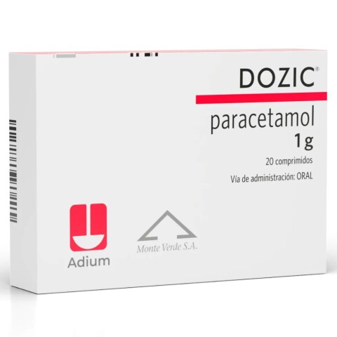 Paracetamol Dozic (1 G) X 20 Unidades Paracetamol Dozic (1 G) X 20 Unidades