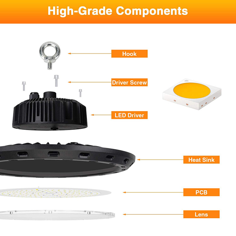 CHBUF10 Campana LED UFO 100w Luz Cálida