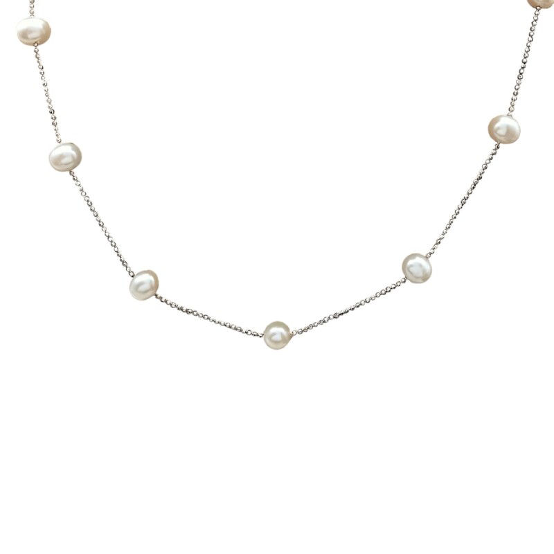 Cadena corbatero de Perlas-Plata 925-Perlas-CD3438 Conperla