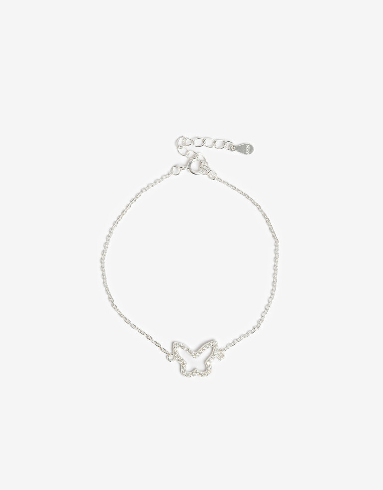 Pulseras Flexibles Strass Pulsera Flexible Plata 925 - Plateado