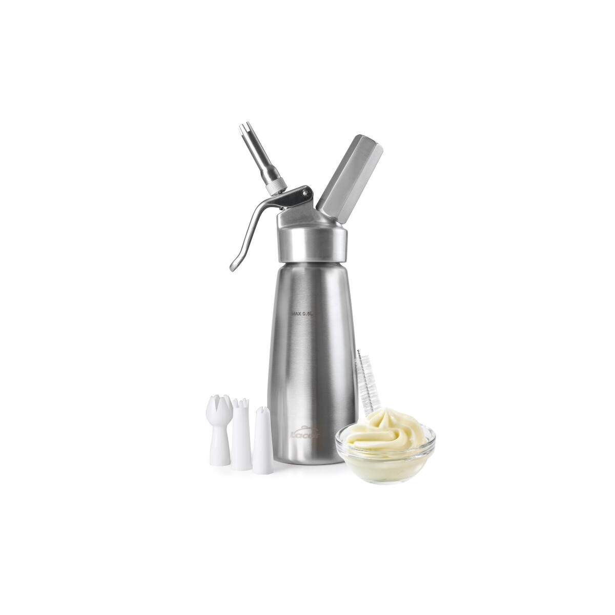 Botella Cremera de Acero Inoxidable 1 Litro 