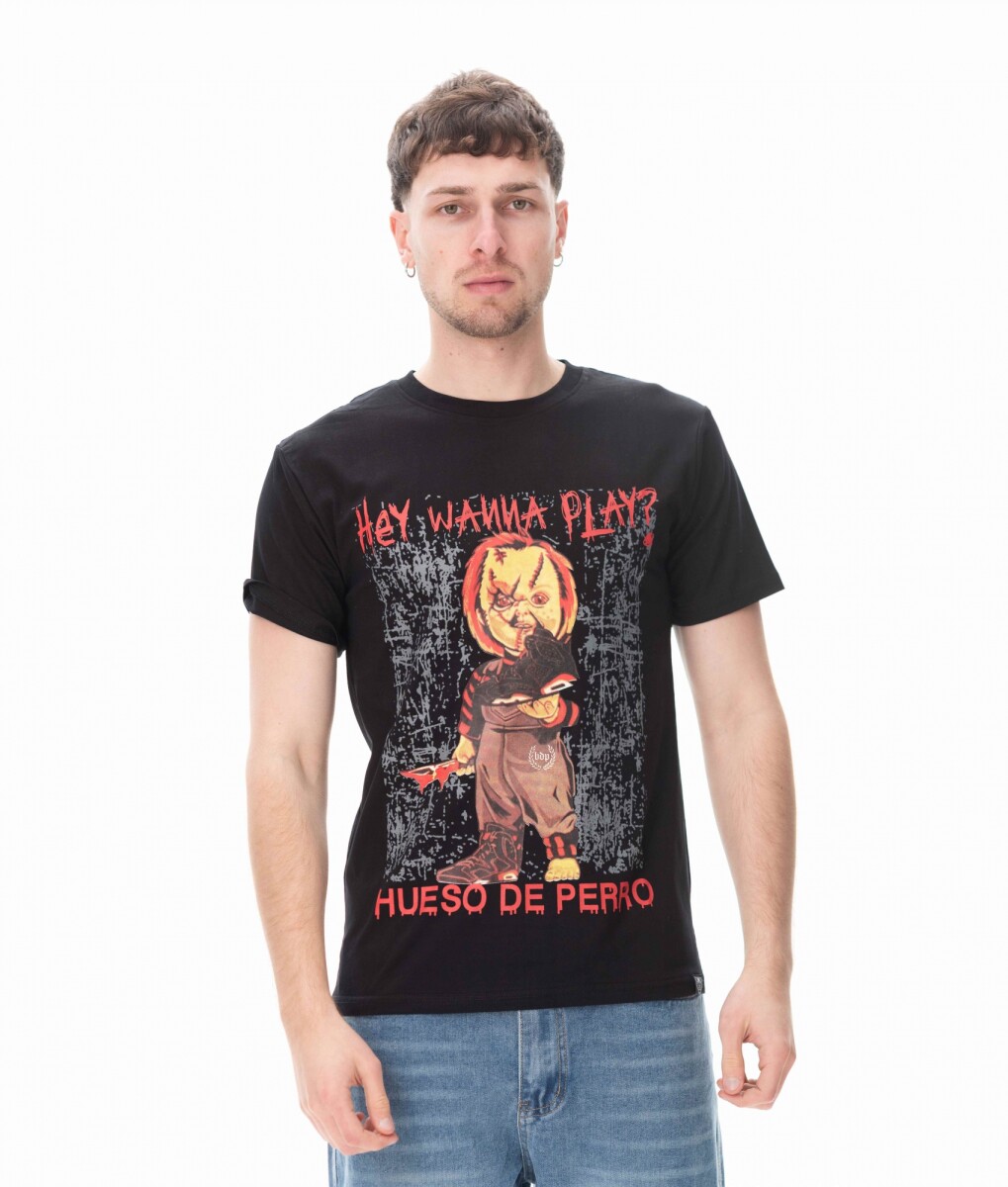 Remera Chuky - Negro 