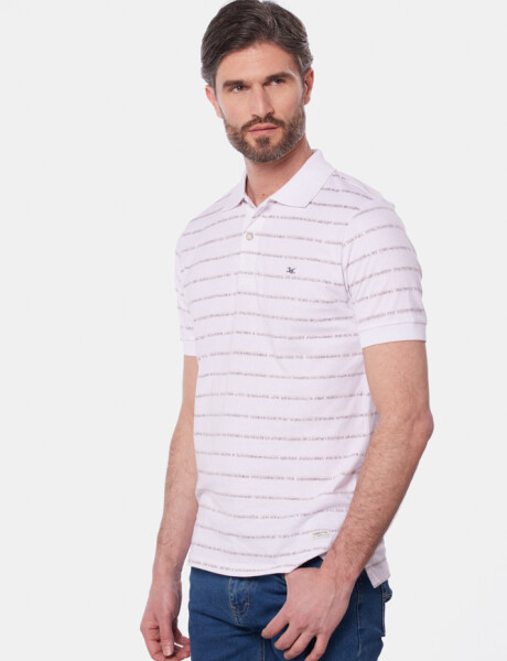 REMERA POLO ESTAMPADA Blanco