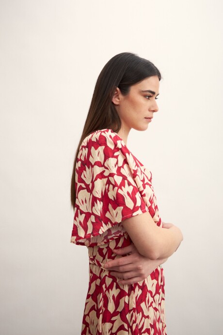 Vestido Valeria Bordó