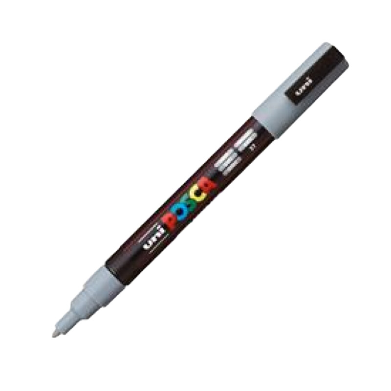 Marcador Uni Posca PC-3M 1.3mm Gris Marcador Uni Posca PC-3M 1.3mm Gris